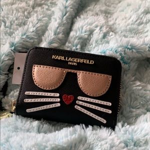 The cutest Karl Lagerfeld mini card holder wallet